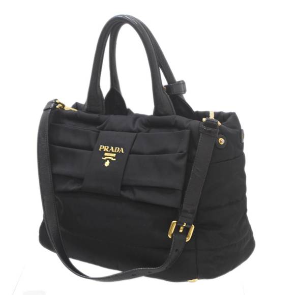 Prada Shoulder Bag black nylon tote - Picture 1 of 1